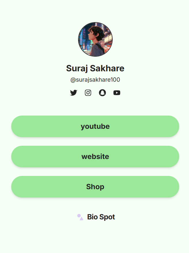 LinkFolio mobile preview